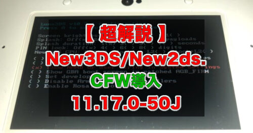 2022年10月16日更新版【超解説】3DSにCFWを導入(Ver.11.16.0のみ) [全